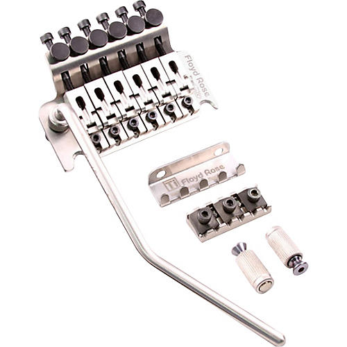 Titanium Tremolo Bridge Kit with R2 Nut