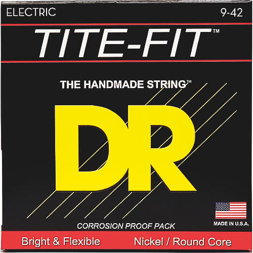 DR Strings Tite-Fit LT-9 Lite-n-Tite Nickel Plated Electric Guitar Strings