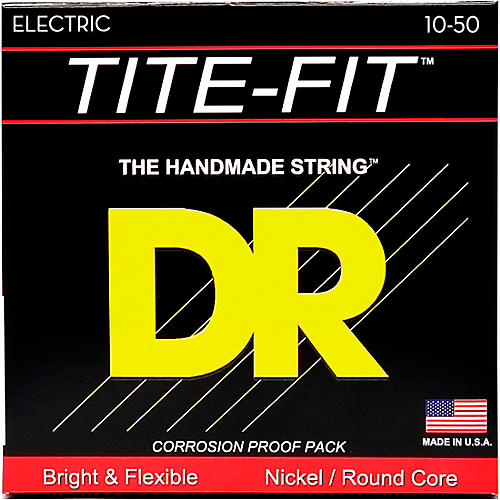DR Strings Tite-Fit MH-10 Medium-Heavy Nickel Plated Electric Guitar Strings