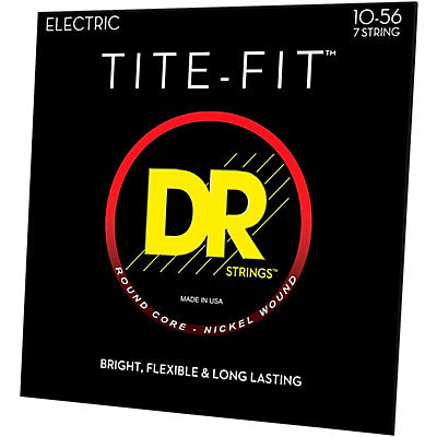DR Strings Tite-Fit MT7-10 7-String Nickel Plated Electric Guitar Strings (10-56)