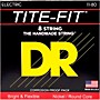 DR Strings Tite-Fit Nickel Plated Extra Heavy 8-String Electric Guitar Strings (11-80)
