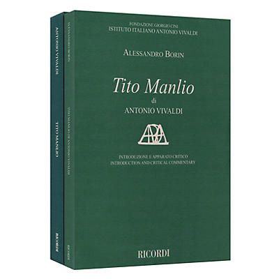 Ricordi Tito Manlio RV 738 Score with Critical Commentary Hardcover by Antonio Vivaldi Edited by Alessandro Borin