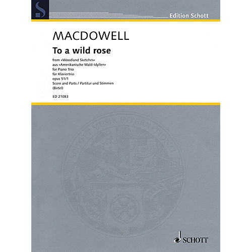 Schott To a Wild Rose Schott Series Softcover Composed by Edward MacDowell