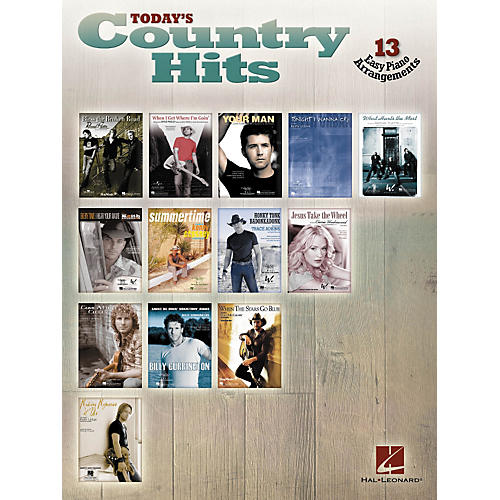 Today's Country Hits For Easy Piano