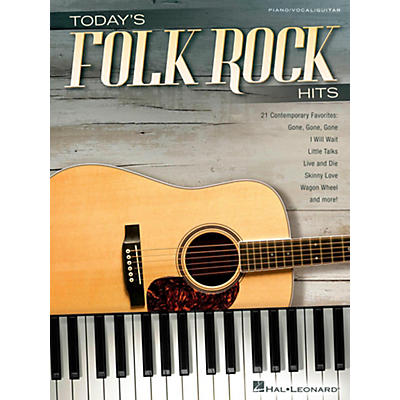 Hal Leonard Today's Folk Rock Hits Piano/Vocal/Guitar Songbook