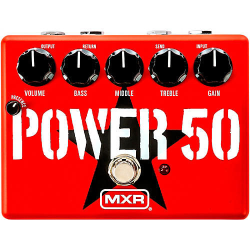 MXR Tom Morello Power 50 Overdrive Effects Pedal Condition 1 - Mint Red