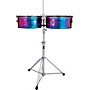 LP Tony Succar Signature Timbales With Black Nickel Hardware - 14 in./15 in. Rainbow Chrome