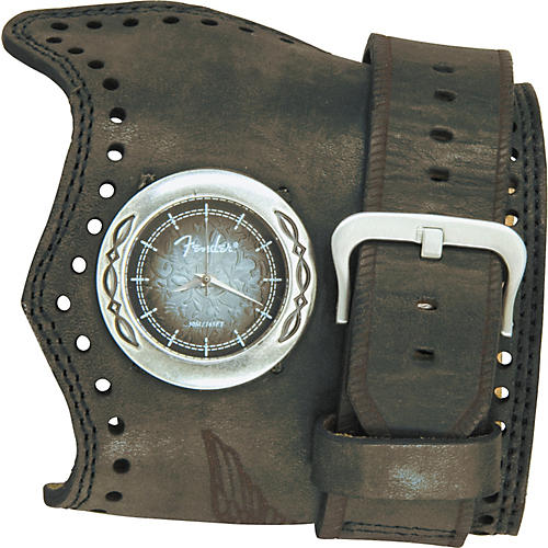 Tooled Leather Gauntlet Watch