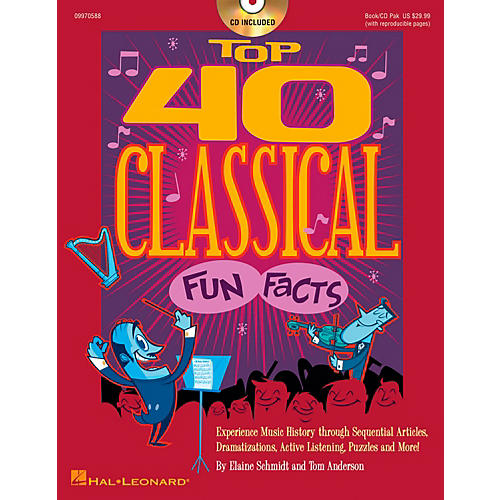 Hal Leonard Top 40 Classical Fun Facts Book/CD