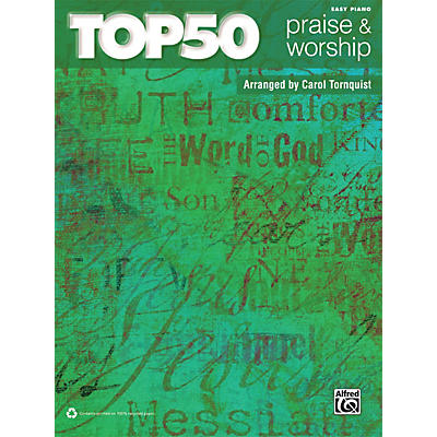 Alfred Top 50 Praise & Worship Easy Piano Book