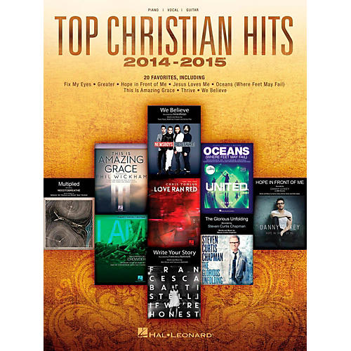 Top Christian Hits 2014-2015 for Piano/Vocal/Guitar Songbook