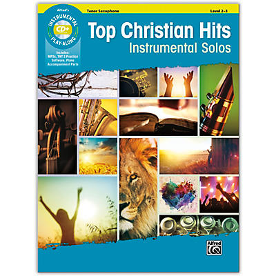Alfred Top Christian Hits Instrumental Solos Tenor Sax Book & CD Level 2--3