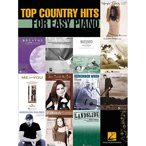 Top Country Hits For Easy Piano