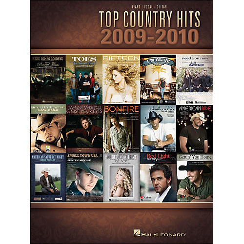 Top Country Hits Of 2009-2010 arranged for piano, vocal, and guitar (P/V/G)