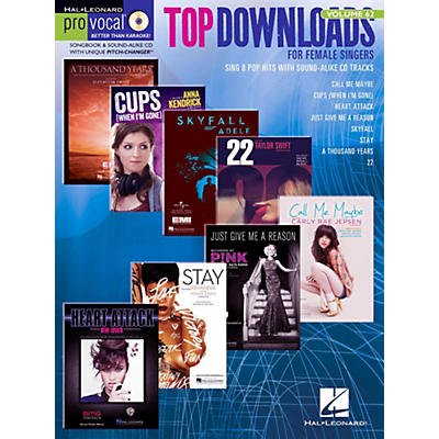 Hal Leonard Top Downloads - Pro Vocal Songbook & CD For Female Singers Vol. 62