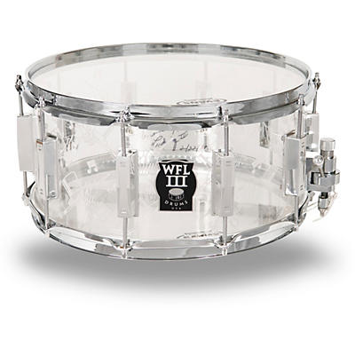 WFLIII Drums Top Hat and Cane Collector's Acrylic Snare Drum with Chrome Hardware