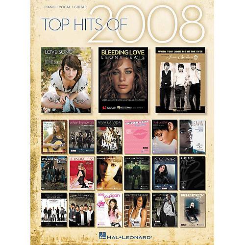 Top Hits Of 2008 Piano-Vocal-Guitar Songbook