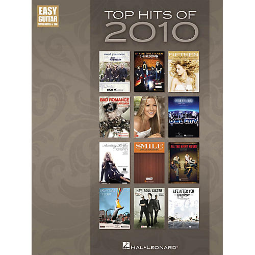 Top Hits Of 2010 - Easy Guitar Songbook with Tab