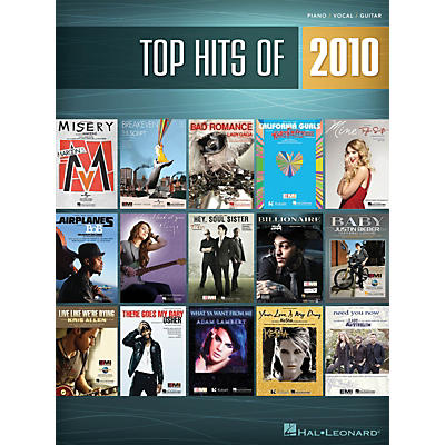 Hal Leonard Top Hits Of 2010 PVG Songbook