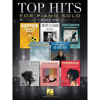 Hal Leonard Top Hits for Piano Solo (20 Great Songs) Piano Solo Songbook