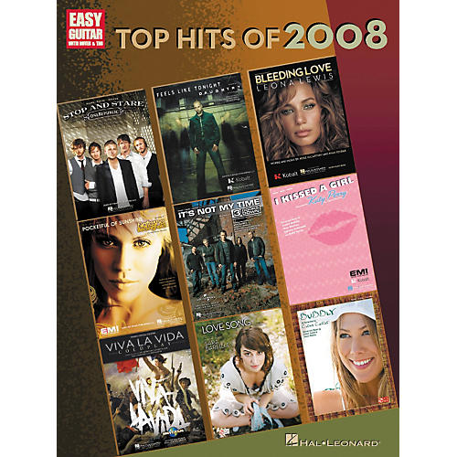 Top Hits of 2008 for Easy Guitar w/Tab
