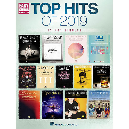 Hal Leonard Top Hits of 2019 (13 Hot Singles) Easy Guitar Songbook