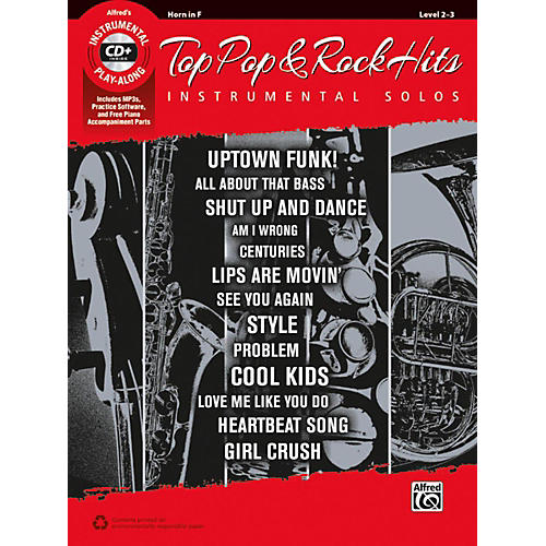 Top Pop & Rock Hits Instrumental Solos Horn in F Book & CD