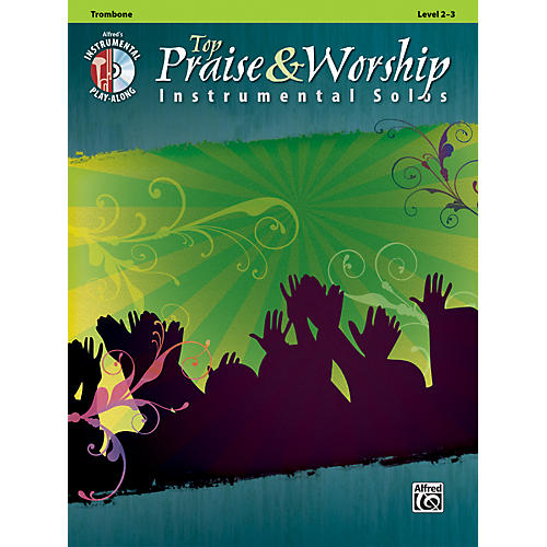 Alfred Top Praise & Worship Instrumental Solos - Trombone, Level 2-3 (Book/CD)