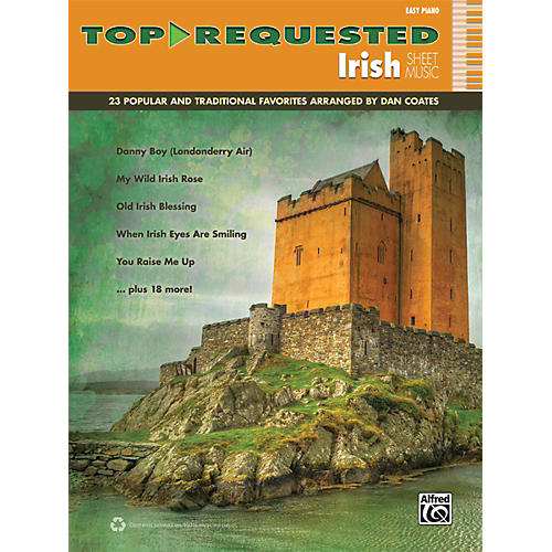Alfred Top-Requested Irish Sheet Music Easy Piano Book