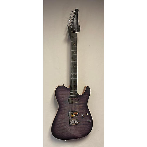 Tom Anderson Top T Solid Body Electric Guitar Abalone to T-Purple Burst w Binding
