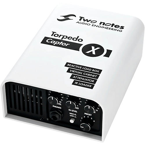 Two Notes Audio Engineering Torpedo Captor X Reactive Load, Attenuator, IR Loader Condition 1 - Mint White 8 Ohm