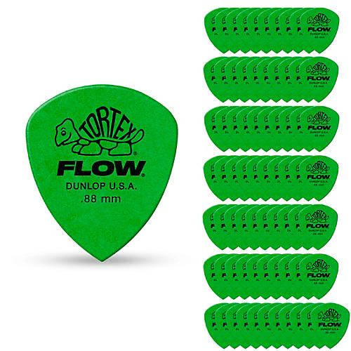 Dunlop Tortex Flow Guitar Picks STD PK-72 .88 mm 72 Pack