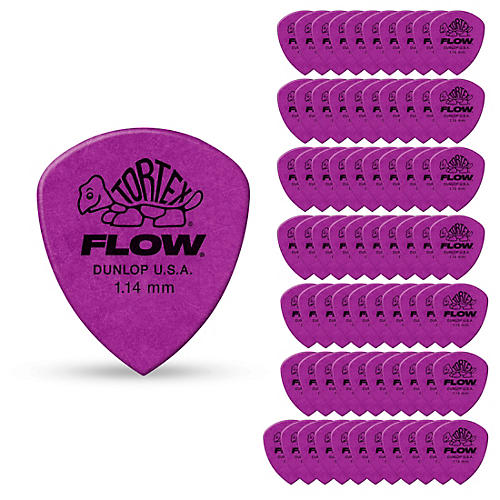 Dunlop Tortex Flow Guitar Picks STD PK-72 1.14 mm 72 Pack