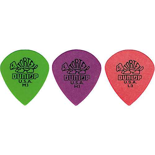 Dunlop Tortex Jazz Guitar Pick Heavy 3 Dozen