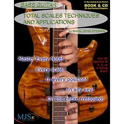 MJS Music Publications Total Scales Techniques and Applications - Bass (Book/CD)