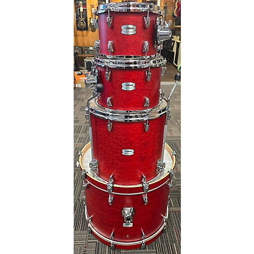 Yamaha Tour Custom Drum Kit Red Stain