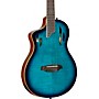Ortega TourPlayer Deluxe Left-Handed Nylon-String Acoustic-Electric Guitar Blue Burst