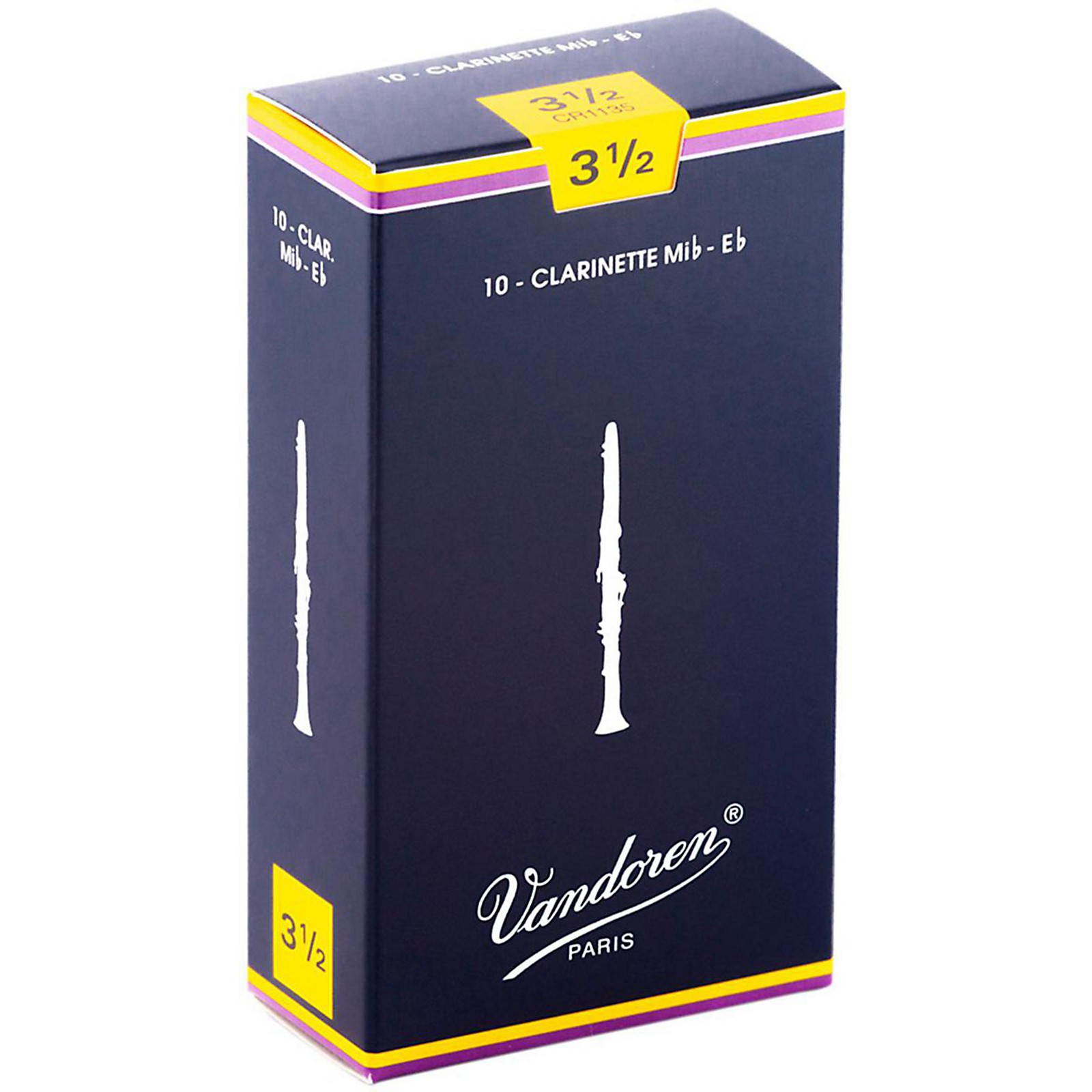 Vandoren Traditional Eb Reeds Strength 3.5 Box of 10