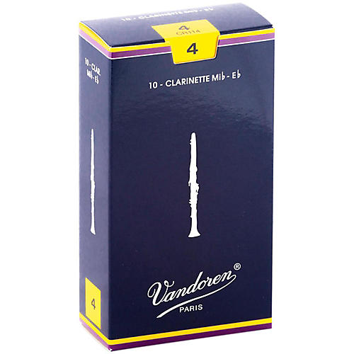 Vandoren Traditional Eb Clarinet Reeds Strength 4 Box of 10