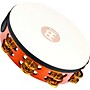 MEINL Traditional Goat-Skin Wood Tambourine Two Rows Brass Jingles