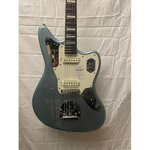 Fender Traditional II Late 60's Jaguar Solid Body Electric Guitar Ice Blue Metallic