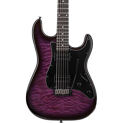 Schecter Guitar Research Traditional Pro Electric Guitar Transparent Purple Burst