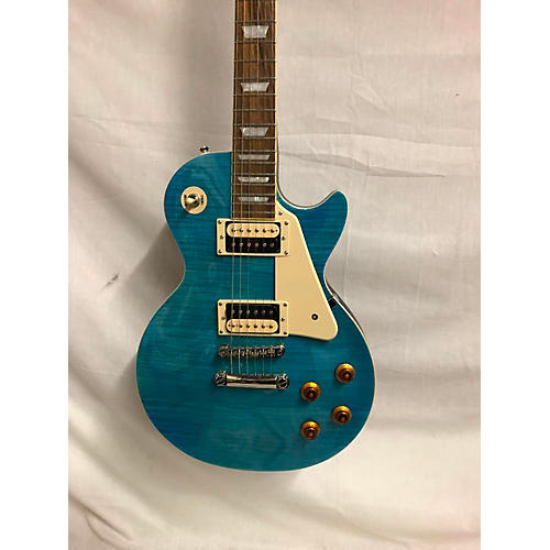 Epiphone Traditional Pro III Plus Solid Body Electric Guitar Ocean Blue Burst