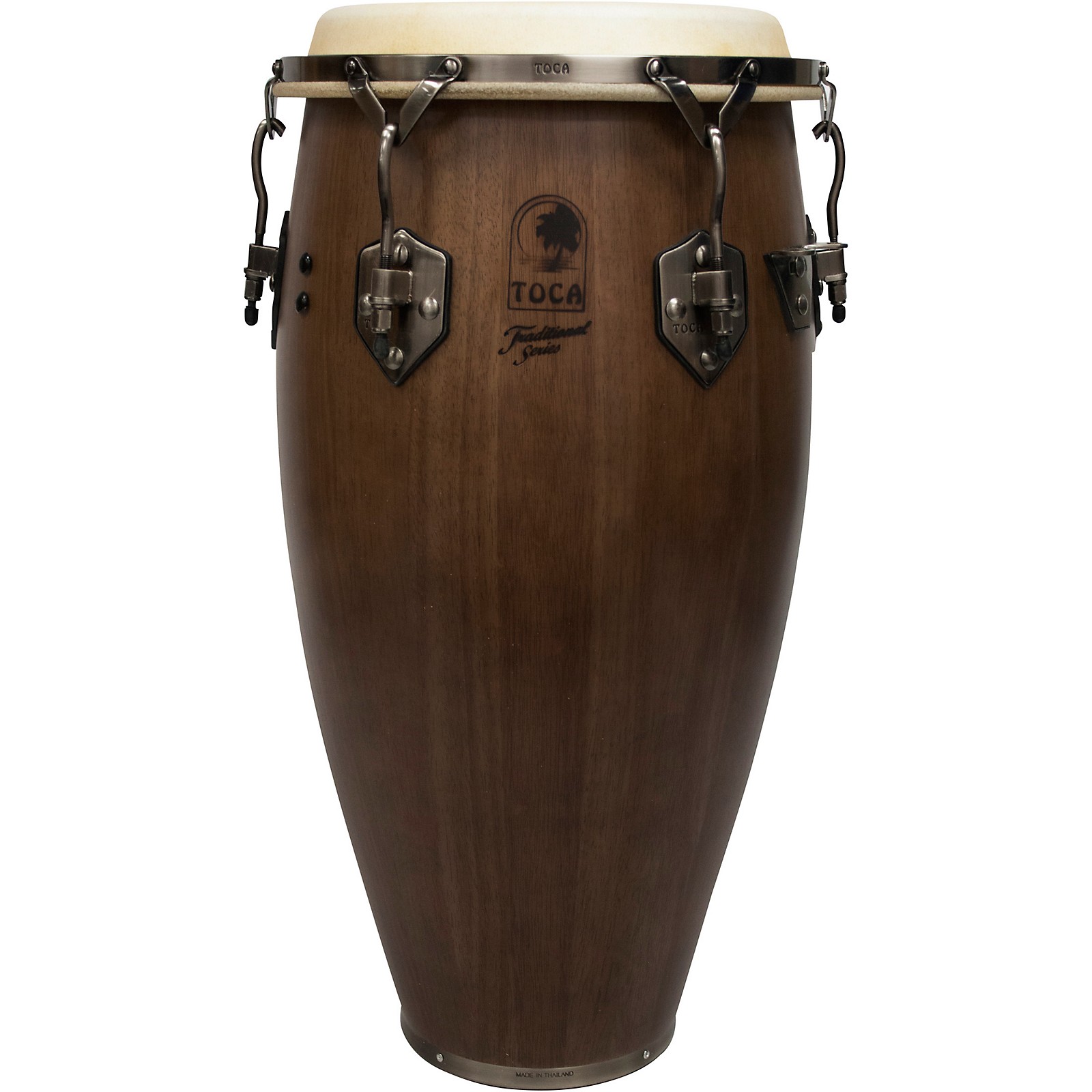 Toca Traditional Series Wood Congas 12.50 in. Dark Walnut Musician's