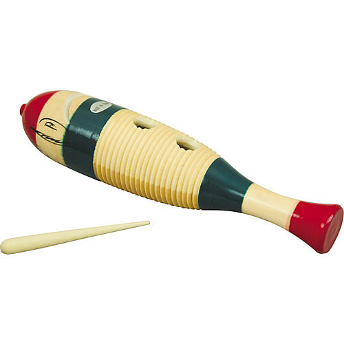 Rhythm Band Traditional Wood Guiro with Scratcher