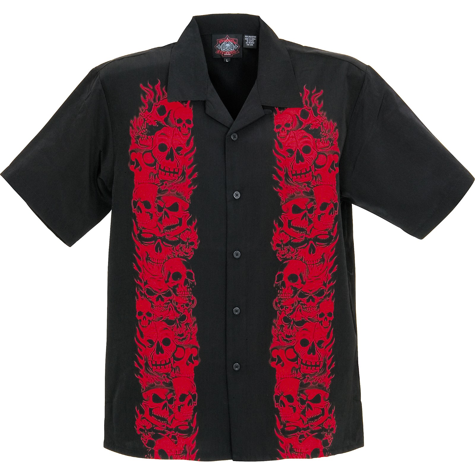 Dragonfly Clothing Trails Red Flames Woven Shirt | Musician's Friend