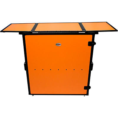 ProX Truss Transformer Series Fold Away DJ Table - Orange/Black (XS-DJSTNRB)