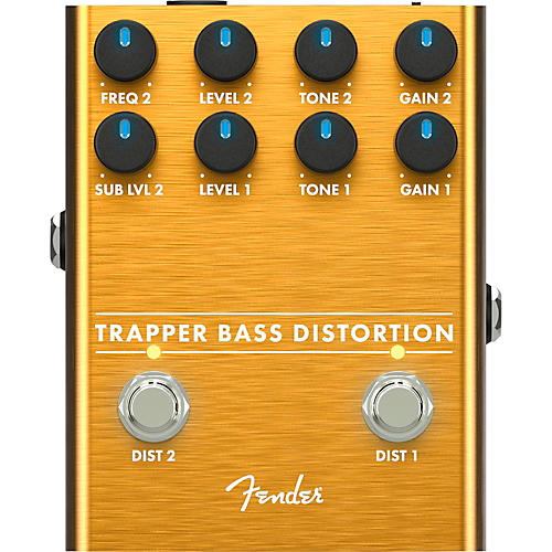 Fender Trapper Bass Distortion Effects Pedal Copper