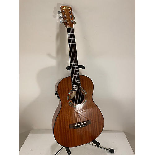 Zager Travel Acoustic Electric Guitar Mahogany