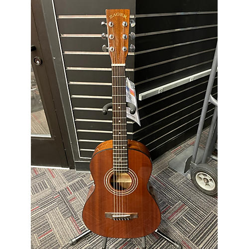 Zager Travel E Acoustic Electric Guitar Mahogany